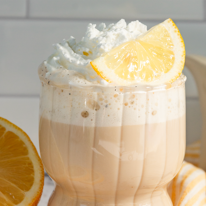 Lemon Meringue Rooibos Latte with Coconut Milk