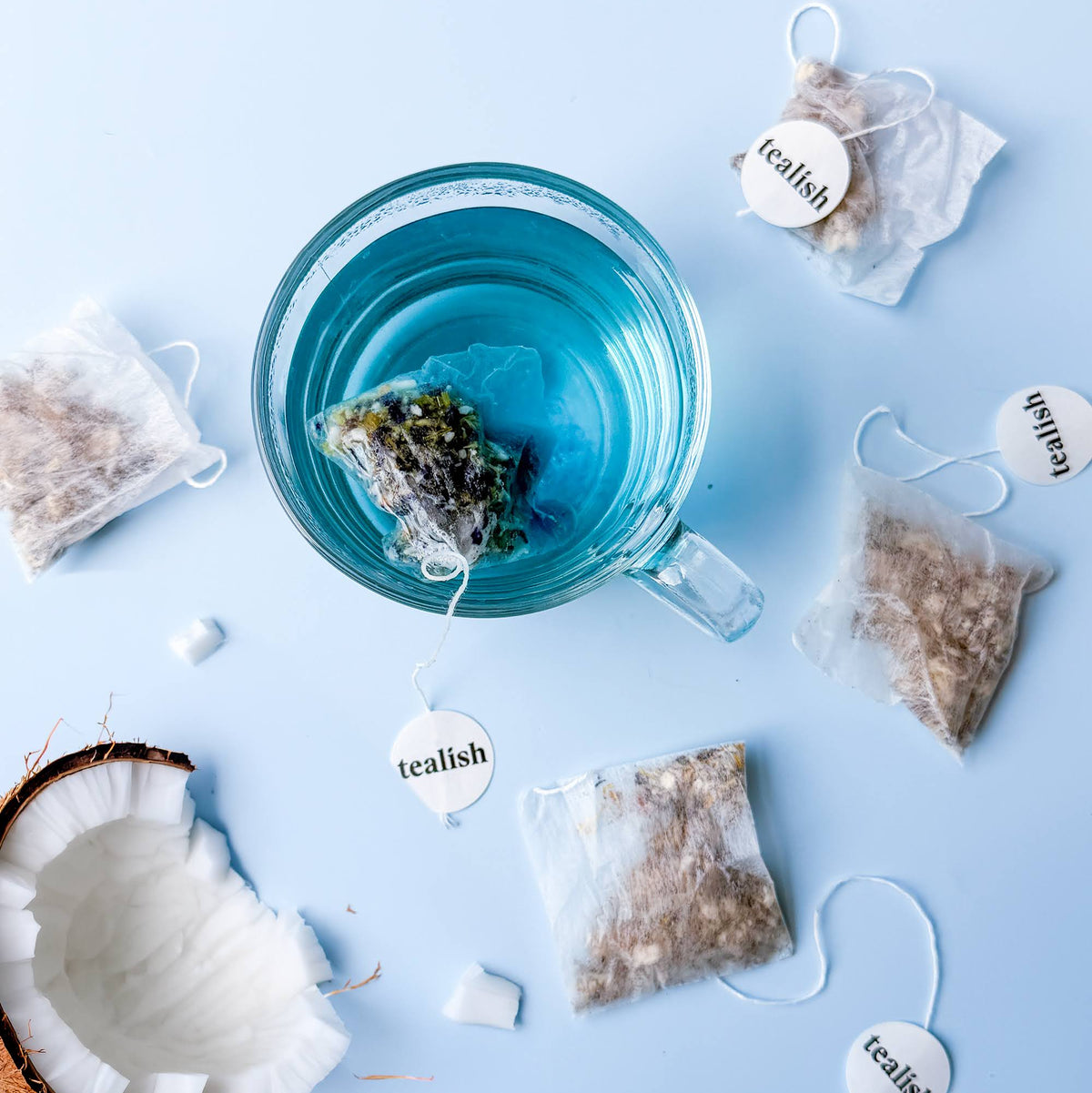Tealish Coconut Sky herbal tea bags