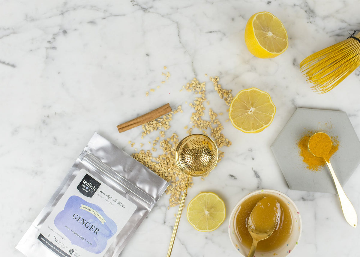 TEA RECIPES / HOT GINGER TURMERIC TONIC RECIPE - Tealish Fine Teas