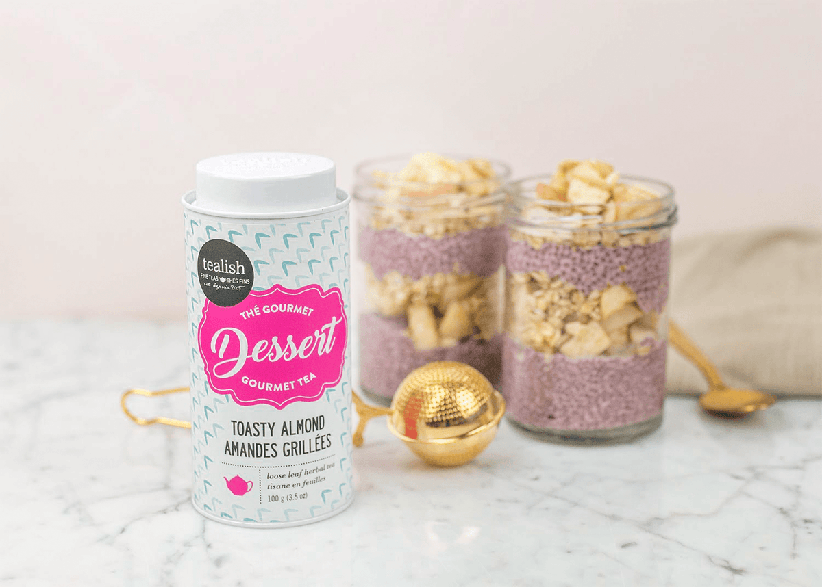 TOASTY ALMOND CHIA SEED PARFAIT RECIPE - Tealish Fine Teas