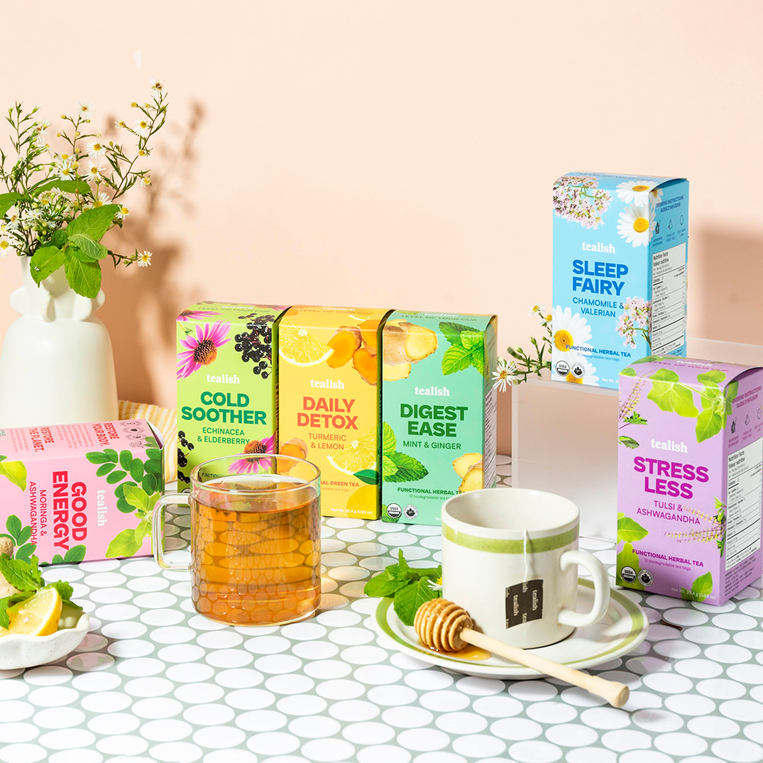 Tealish Functional Tea Collection - Organic Wellness Tea Bags