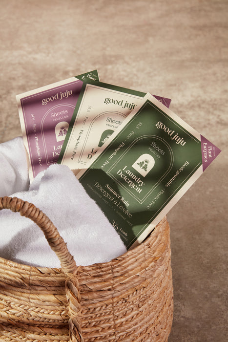 Free Gift over $100 - 2pk GoodJuJu Laundry Sheets