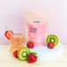 tealish fairy dust rooibos tea. loose leaf tea with strawberry and kiwi. caffeine free herbal tea. perfect for making iced tea. 