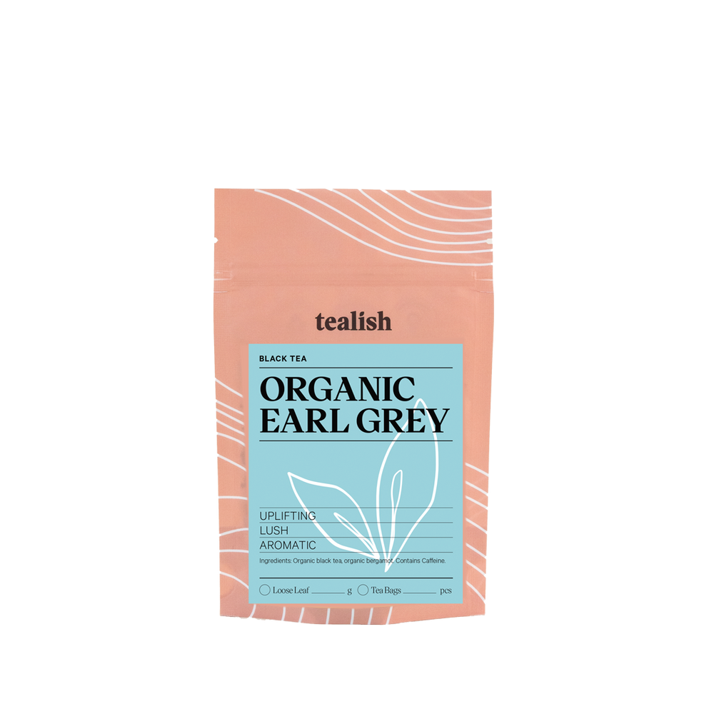 Tealish Organic Earl Grey loose leaf Tea pouch