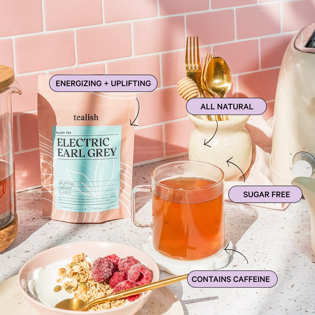 Tealish Electric Earl Grey tea bags pouch