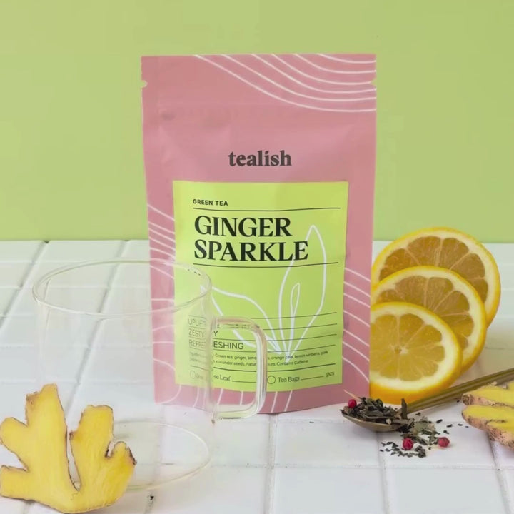 Tealish Ginger Sparkle Green  tea