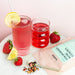 strawberry rose hibiscus herbal iced tea