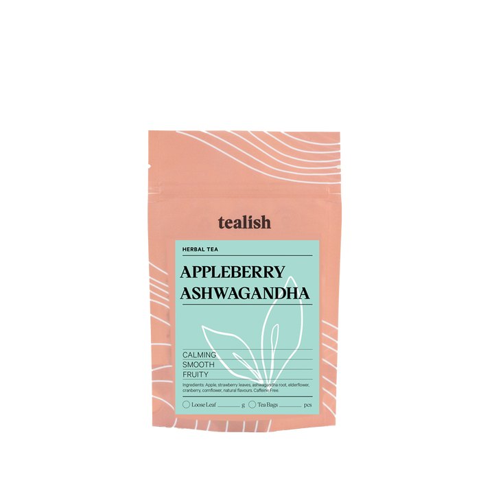 Tealish Appleberry Ashwagandha herbal tea pouch