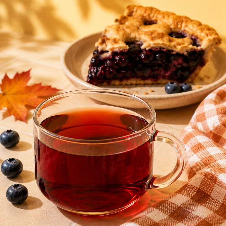 tealish blueberry pie yerba mate loose leaf tea 