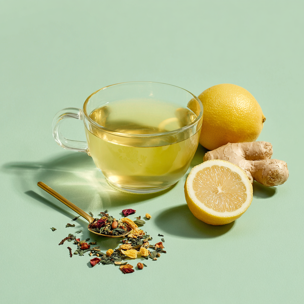 tealish cold fighter loose leaf green tea immune boosting tea 
