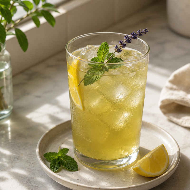 tealish lavender mint green tea iced tea 