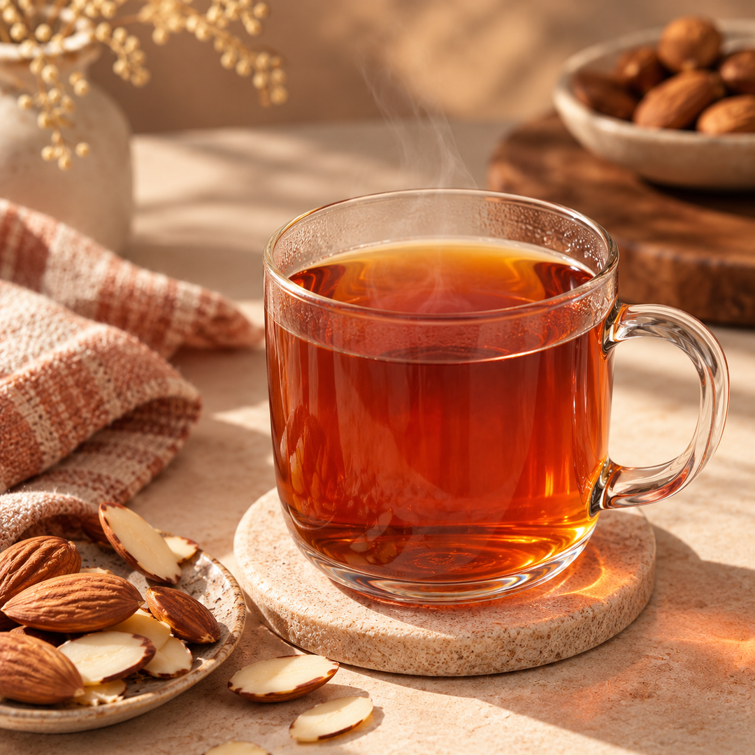 tealish loose leaf tea roasted almond and vanilla rooibos 