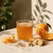 tealish orange creamsicle yerba mate hot tea dessert tea 