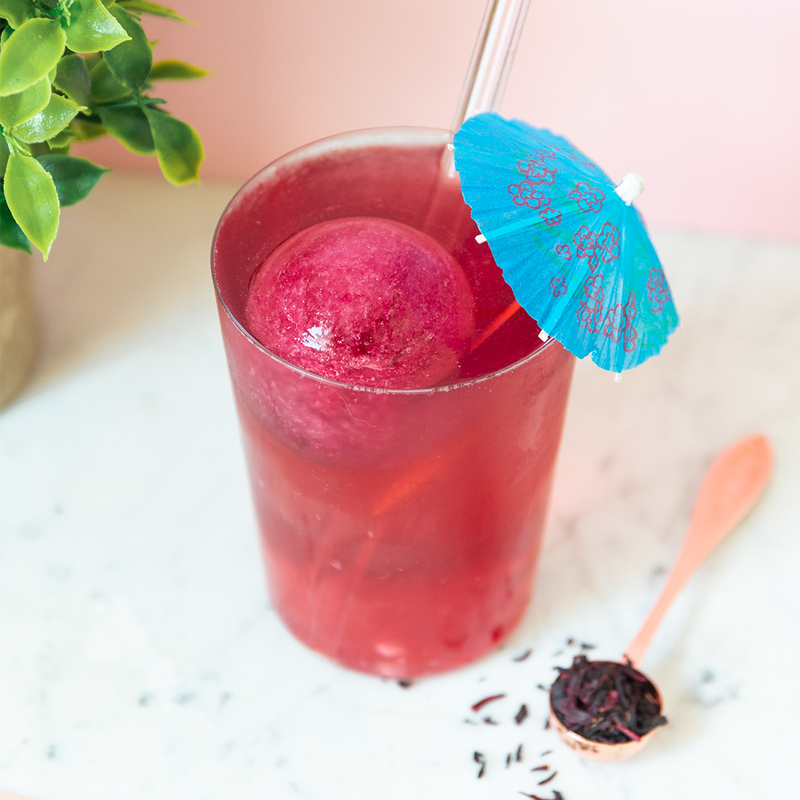 tealish organic hibiscus herbal tea dried leaves iced tea 