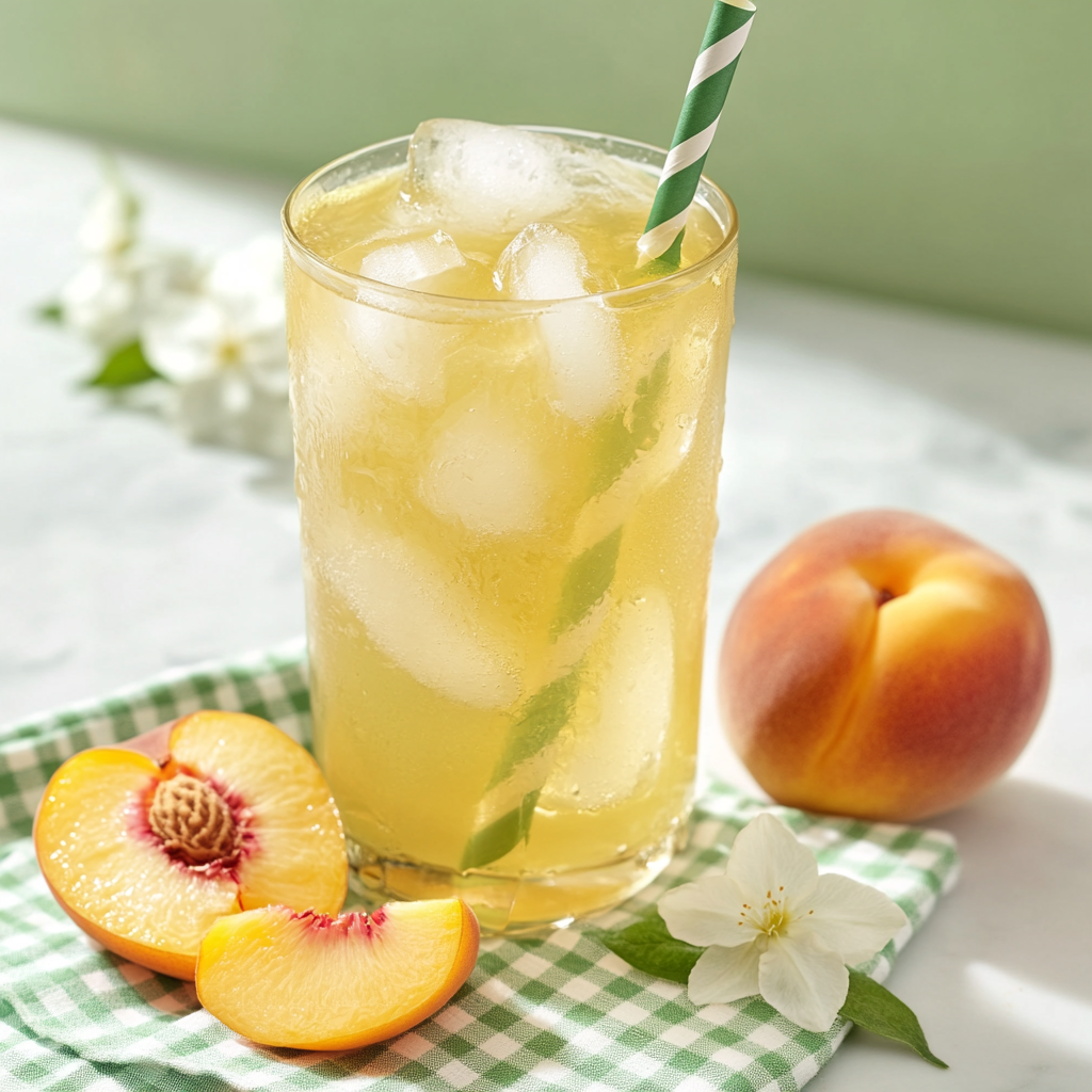 tealish peach jasmine green tea loose tea iced tea 