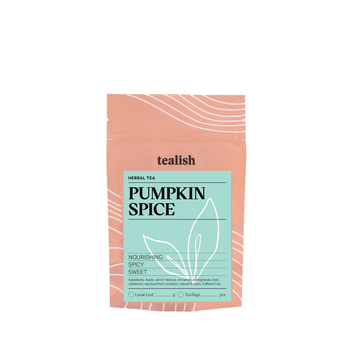 a picture of pumpkin spice tea package