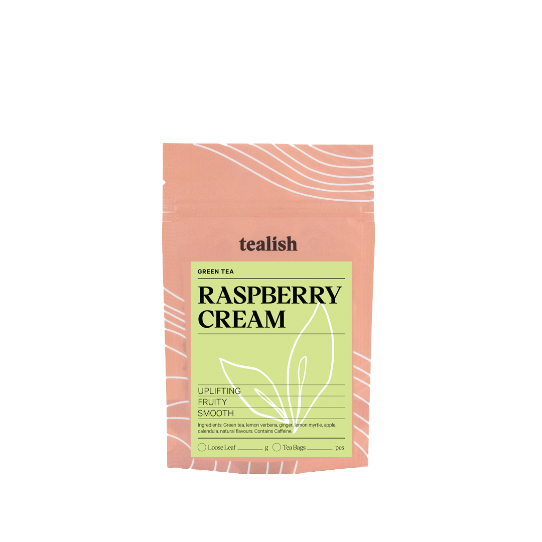 a picture of raspberry cream tea package