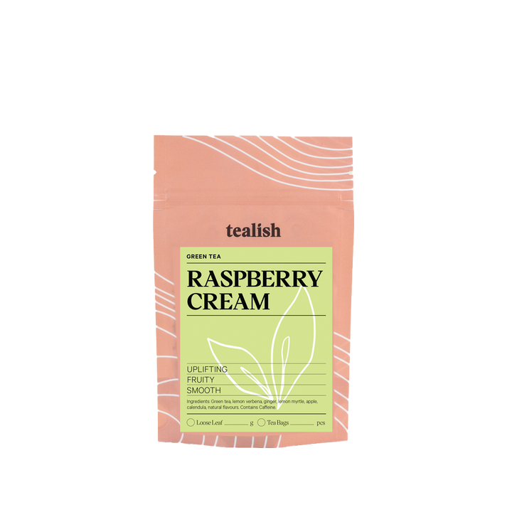 a picture of raspberry cream tea package