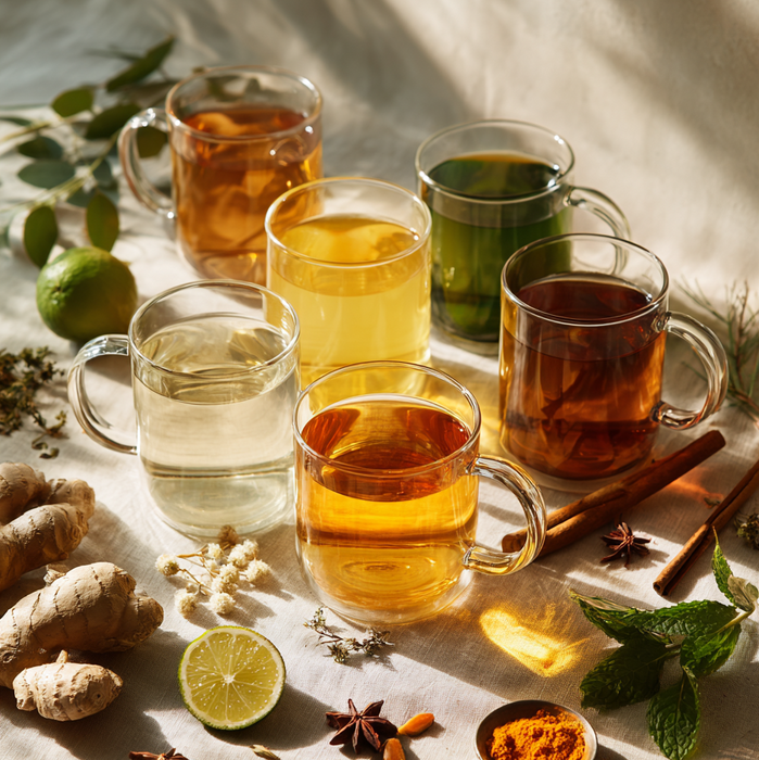 tealish reset detox loose leaf tea bundle, wellness teas