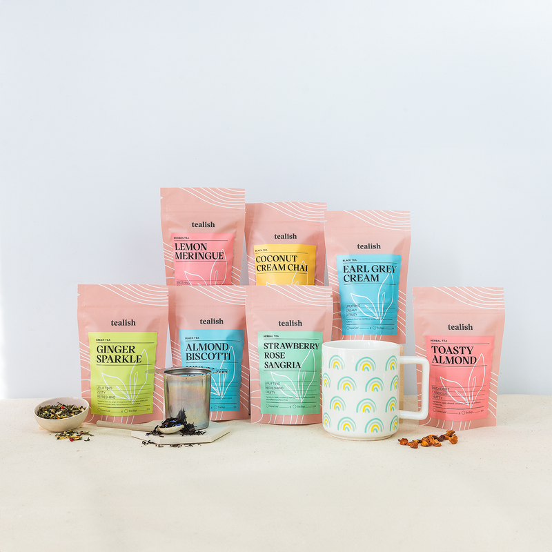 tealish tea loose leaf tea starter kit, bundle of best selling tealish teas