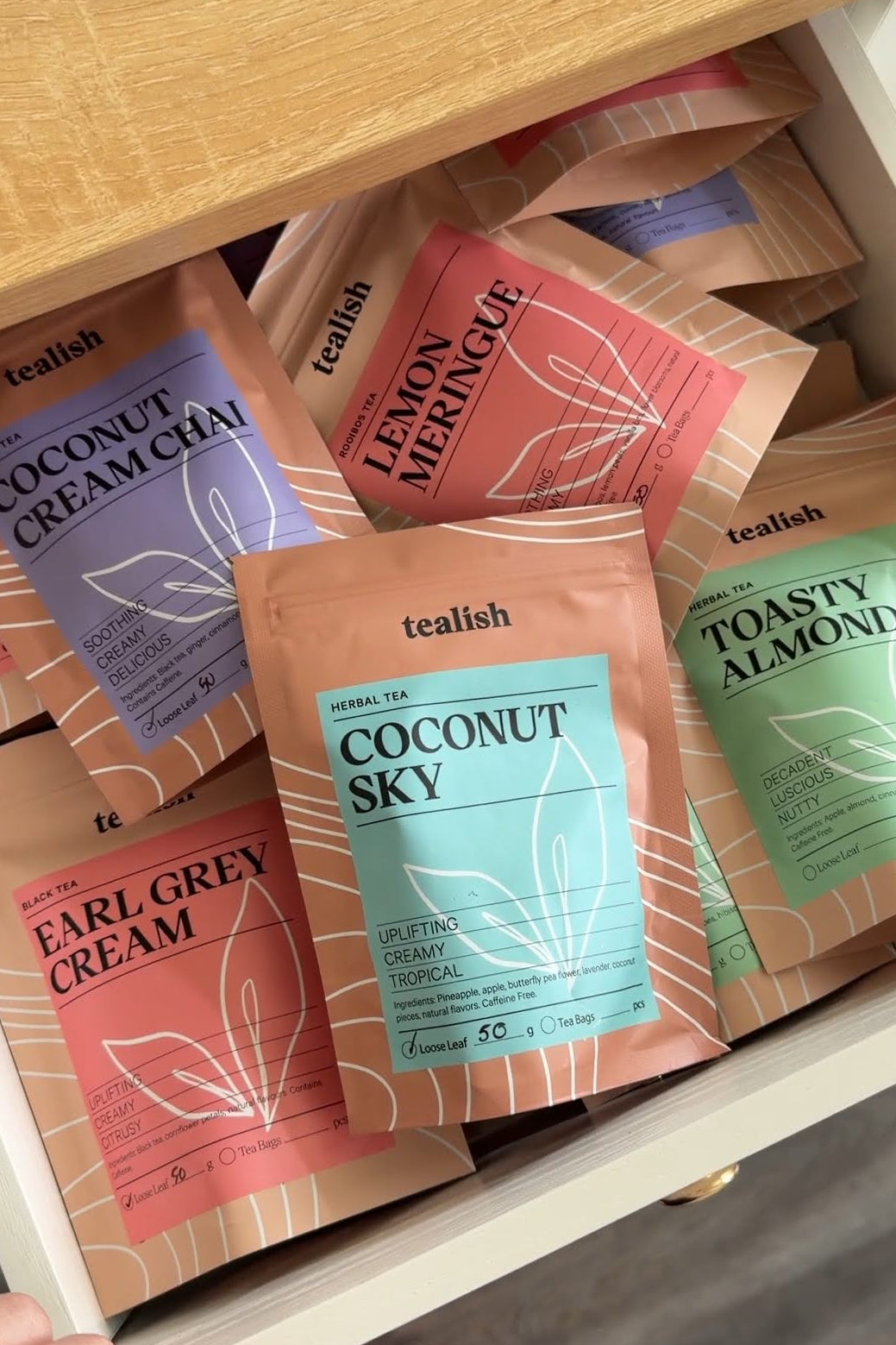 tealish tea latte bundle loose leaf tea starter kit dessert teas