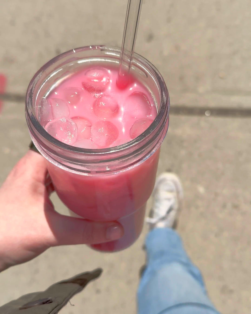 tealish toasty almond herbal tea pink tea iced tea 