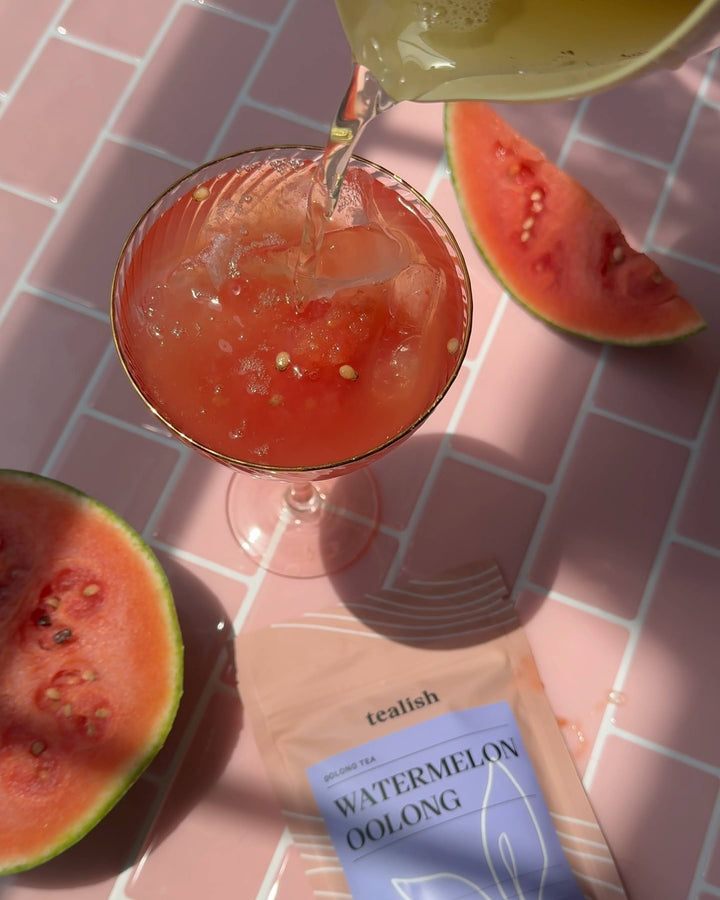 tealish watermelon oolong iced tea 