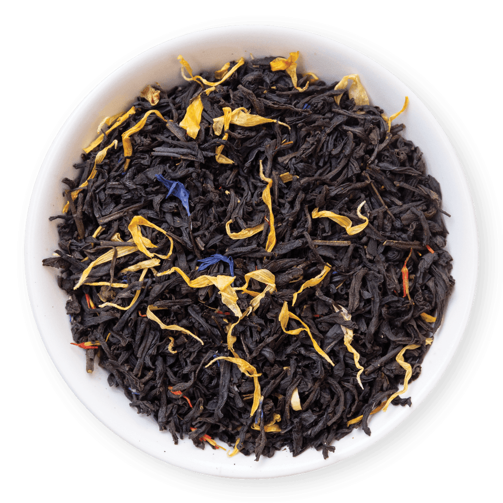 tealish electric earl grey black tea. loose leaf tea. double bergamot black tea. breakfast tea. perfect for making a tea latte.