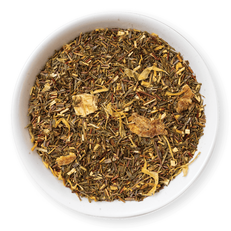 tealish lemon meringue rooibos tea. loose leaf tea. caffeine free dessert tea. Lemon and vanilla herbal tea. Perfect for making a tea latte. 