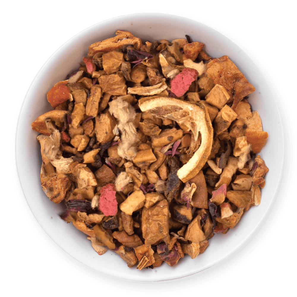 tealish pink lemonade herbal tea. loose leaf tea. strawberry and lemon caffeine free herbal tea. perfect for making iced tea. 