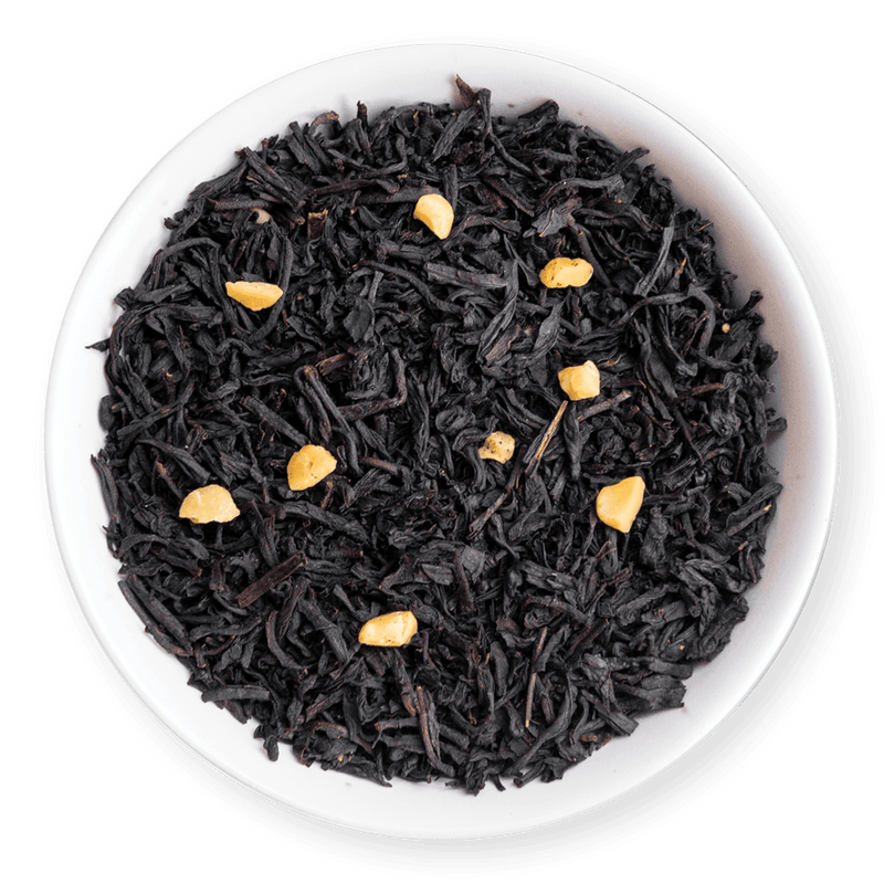 tealish almond biscotti black tea. loose leaf tea. breakfast tea, dessert tea, roasted almond tea, vanilla tea. perfect for making a tea latte. 