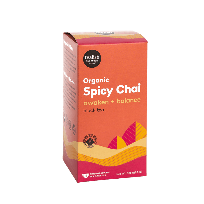 Organic Spicy Chai Sachets - Tealish Fine Teas